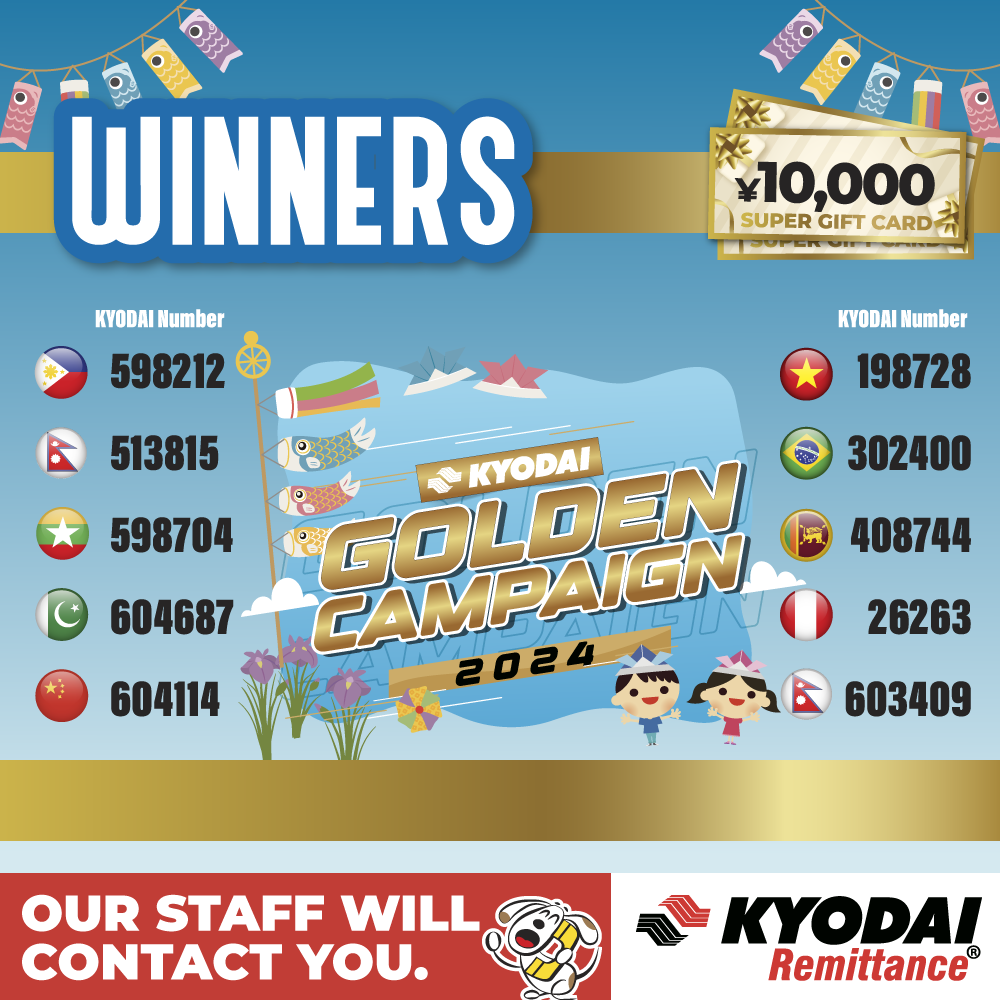 KYODAI Golden campaign 2024 Winners