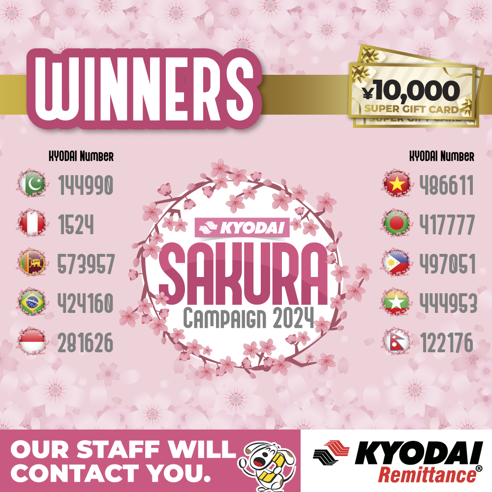 Sakura campaign 2024 Winners