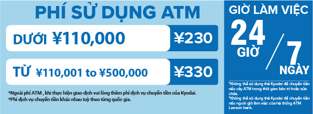 Phí ATM - Lawson Bank 