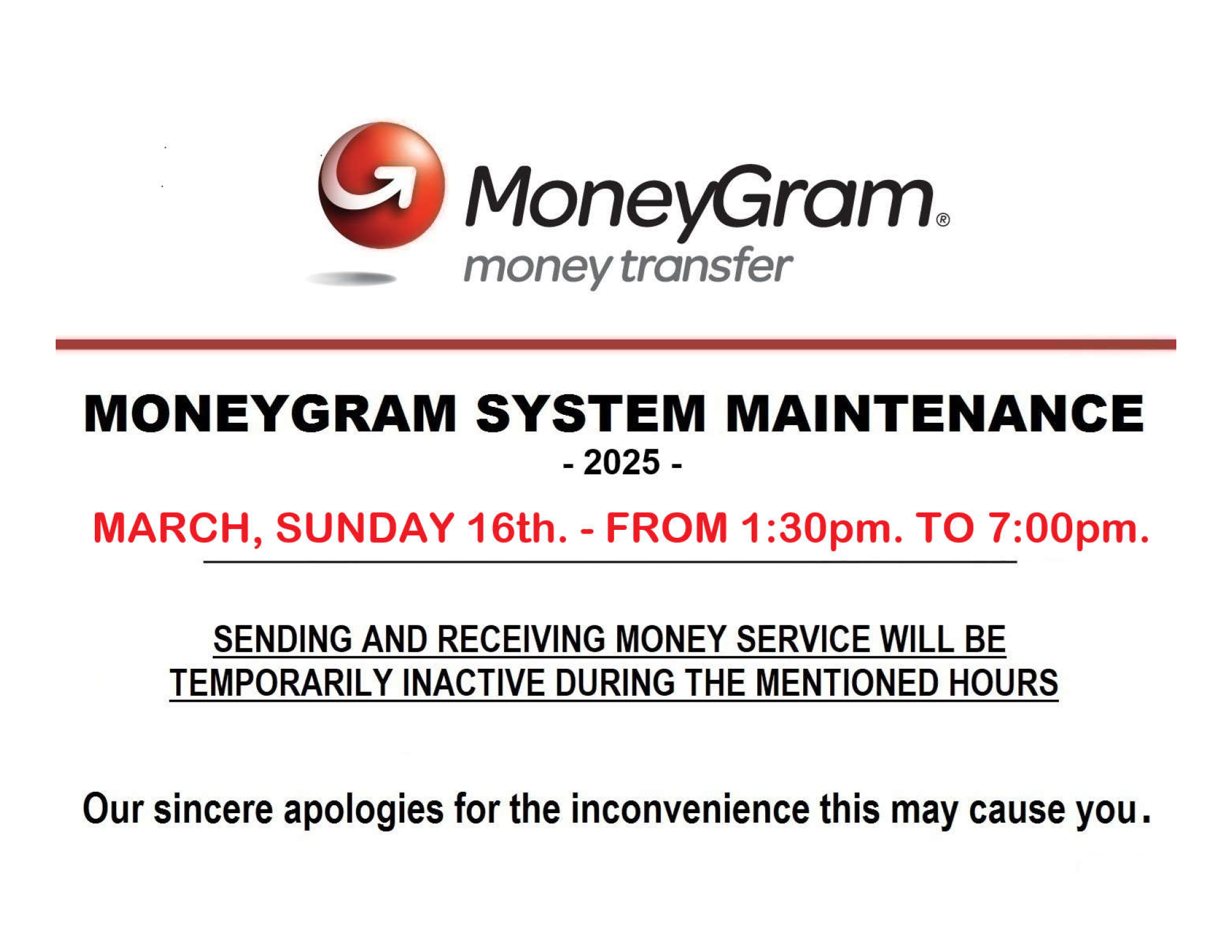 MG System maintenance